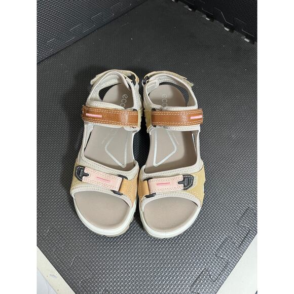 Ecco Offroad Sport Nubuck Sandals Shoes Women's 9-9.5 US EU 40 Multi Color - Picture 3 of 6